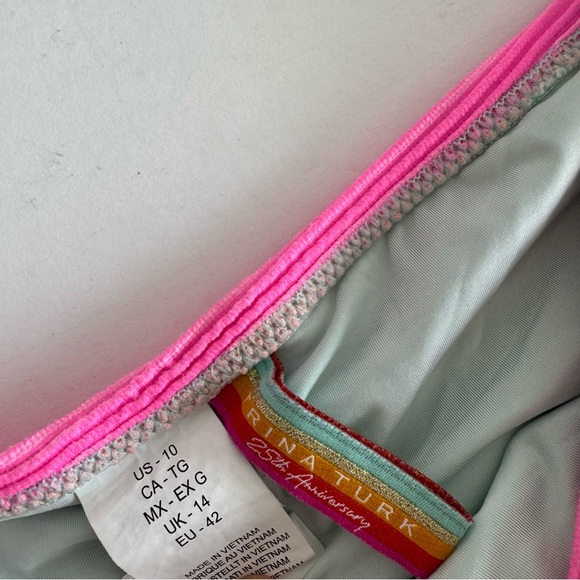 Trina Turk 25th Anniversary Bikini Size 14 Top / Size 10 Bottom READ DESCRIPTION - Picture 12 of 13